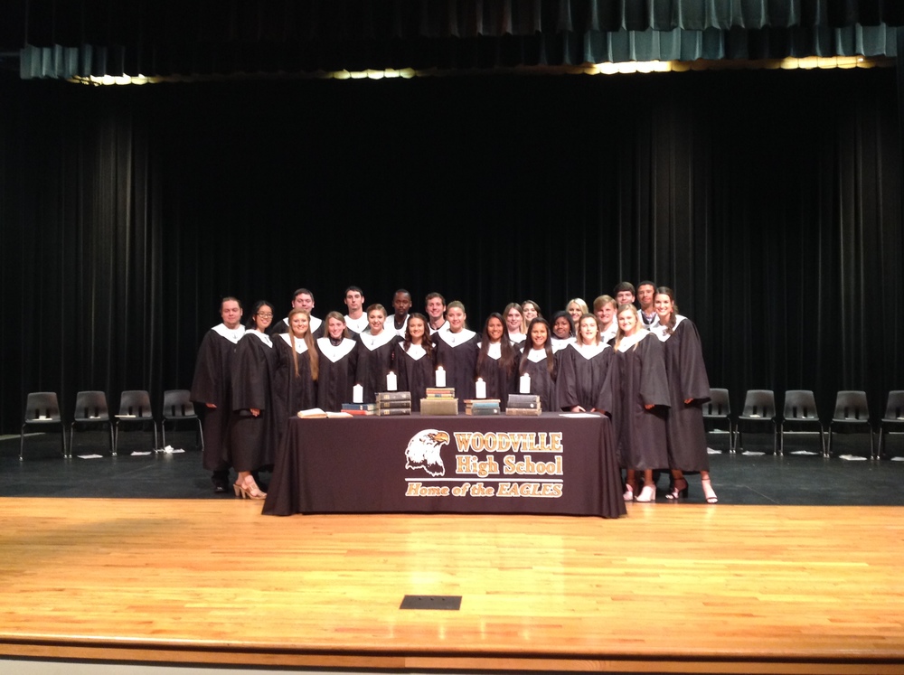 National Honor Society Inducts 34 New Members Woodville High School