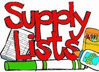 School Supply Lists