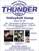 Tyler County Thunder 2021 Volleyball Camp