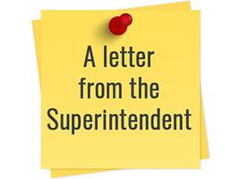 Letter From Superintendent Meysembourg