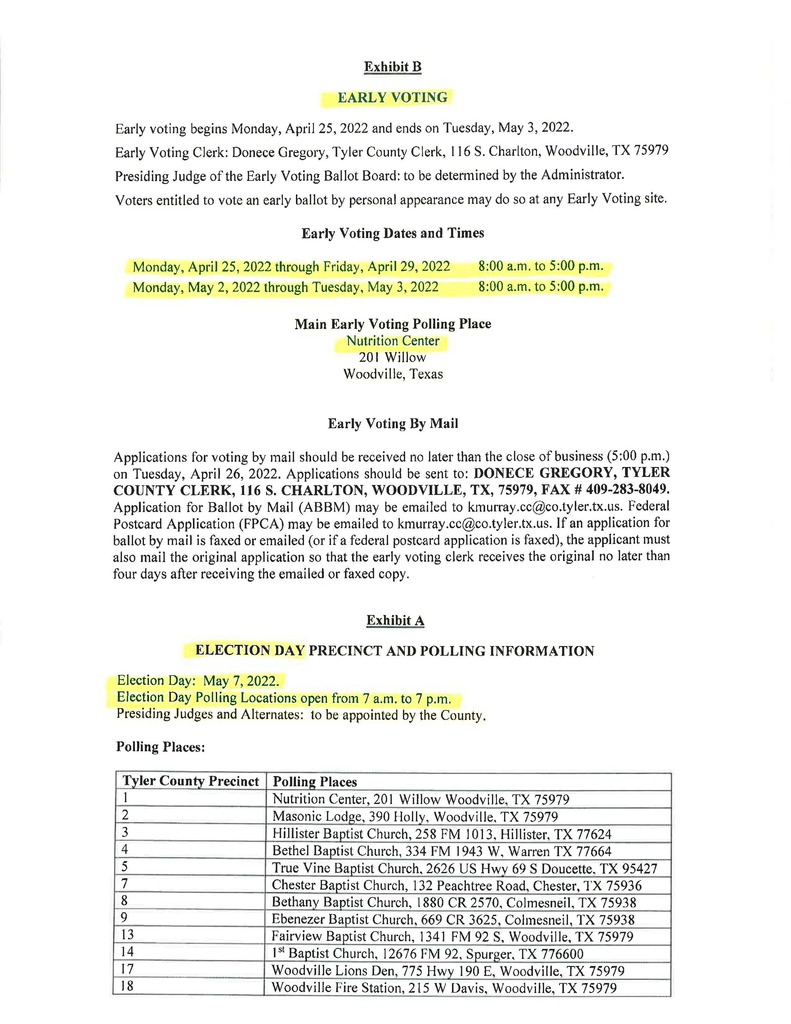 Voting Information